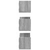 vidaXL Wandregale 3 Stk. Grau Sonoma 58x18x18 cm Holzwerkstoff 853286 Bild 5
