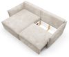 Ecksofa Schlafsofa Sofa MINEA in Stoff Poso Hellgrau Ottomane Links Bild 3
