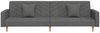 vidaXL Schlafsofa 2-Sitzer mit 2 Kissen Dunkelgrau Stoff 375900 Bild 5
