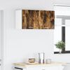 vidaXL Hängeschrank mit Tür Geräucherte Eiche und Weiß 40 x 31 x 40 cm 884138 Bild 4