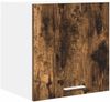 vidaXL Hängeschrank mit Tür Geräucherte Eiche und Weiß 40 x 31 x 40 cm 884138 Bild 2