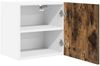 vidaXL Hängeschrank mit Tür Geräucherte Eiche und Weiß 40 x 31 x 40 cm 884138 Bild 5