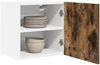 vidaXL Hängeschrank mit Tür Geräucherte Eiche und Weiß 40 x 31 x 40 cm 884138 Bild 3