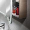 Lanzet M9 Spiegelschrank 80 cm mit umlaufender LED-Beleuchtung, Hellbraun Bild 2
