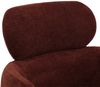Esszimmerstuhl HWC-O77, Küchenstuhl Polsterstuhl, drehbar Auto-Return, Stoff (310g/m²) Chenille Öko-Tex ~ rotbraun Bild 5