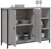 vidaXL Sideboard Grau Sonoma 100x33x75 cm Holzwerkstoff 835552 Bild 4