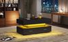 MODFU Couchtisch Wohnzimmertisch (Beistelltisch, Sofatisch, 1-St, 2 Schubladen und offenem Stauraum), hydraulisch Kaffetisch mit LED-Beleuchtung, Bluetooth-APP-Steuerung Bild 3