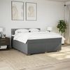 vidaXL Boxspringbett mit Matratze Dunkelgrau 180x200 cm Stoff 3288275 Bild 4