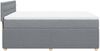 vidaXL Boxspringbett mit Matratze Hellgrau 160x200 cm Stoff 3287521 Bild 5