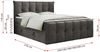 Boxspringbett KING DE LUX - 7-Zonen Matratze - PREMIUM-11-KING - 200x200cm - Dunkelgrau Velours - H3 Bild 5