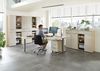 Komplettbüro SANTORIN I Riva Eiche & Glas Cashmere 10-teilig Bild 2