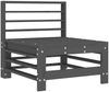 vidaXL Mittelsofa mit Kissen Grau Massivholz Kiefer 825662 Bild 4