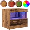 vidaXL Nachttisch 2 pcs Altholz 50 x 40 x 45 cm Holzwerkstoff 862181 Bild 3