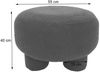 Hocker HWC-Q49, Sitzhocker Ottomane Polsterhocker Pouf, Stoff/Textil Bouclé (200g/m²) 55cm ~ dunkelbraun Bild 3