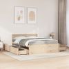 vidaXL Bett mit Schubladen und Matratze 140x200 cm Massivholz Kiefer 3281898 Bild 3