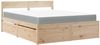 vidaXL Bett mit Schubladen und Matratze 140x200 cm Massivholz Kiefer 3281898 Bild 2