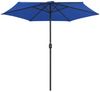 vidaXL Sonnenschirm mit Aluminium-Mast 270x246 cm Azurblau 47351 Bild 3