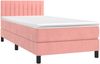 vidaXL Boxspringbett mit Matratze Rosa 90x190 cm Samt 3141400 Bild 3