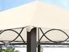 Gartenpavillon 3x3 m wasserdicht PREMIUM Pavillon mit 4 Seitenteilen Gartenzelt ca. 220g/m² Dachplane in creme Partyzelt Bild 4