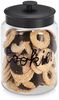 ZELLER 19674 Vorratsglas COOKIES 4200 ml mit Metalldeckel, Glas/Metall, ca. Ø 17,3 x 26,4 cm Bild 2