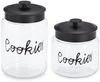 ZELLER 19674 Vorratsglas COOKIES 4200 ml mit Metalldeckel, Glas/Metall, ca. Ø 17,3 x 26,4 cm Bild 3
