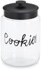ZELLER 19674 Vorratsglas COOKIES 4200 ml mit Metalldeckel, Glas/Metall, ca. Ø 17,3 x 26,4 cm Bild 1