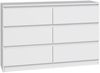 Selsey 'Malwa' Kommode mit sechs Schubladen, weiß, ca. 75 x 120 x 30 cm Bild 1