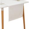 Simurq Tischläufer Leinenoptik - Lotuseffekt, Wasserabweisende & Abwaschbare (Tischläufer modern, Pflegeleicht & fleckenabweisend Läufer, tischläufer grau - tischläufer weiß) Bild 5