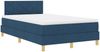 vidaXL Boxspringbett mit Kissen mit Kopfteil Blau 120 x 200 cm Stoff 3338992 Bild 4
