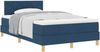 vidaXL Boxspringbett mit Kissen mit Kopfteil Blau 120 x 200 cm Stoff 3338992 Bild 2