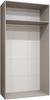Kleiderschrank Veluna II 100 (Farbe: Schwarz / Schwarz + Schwarz) Bild 4