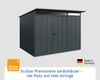 Hörmann Ecostar Metall-Gerätehaus Elegant mit Pultdach Typ 3, 238x303 cm , anthrazitgrau, 7,2 m²,1-flüglige Tür Bild 3