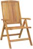 vidaXL Gartenstühle 8 Stk. Verstellbar Massivholz Teak 3154925 Bild 2