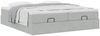 vidaXL Ottoman-Bett mit Matratzen Hellgrau 200x200 cm Samt 3311267 Bild 5