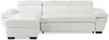 Vente-unique - JONOVA Sofa Leder Weiß - B 154 cm x H 83 cm x L 256 cm Bild 4