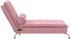 vidaXL Massage-Chaiselongue mit Nackenrolle Rosa Samt 379462 Bild 5