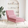 vidaXL Massage-Chaiselongue mit Nackenrolle Rosa Samt 379462 Bild 3