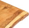 vidaXL Tischplatte Massivholz Akazie 80x(50-60)x3,8 cm 286330 Bild 3