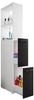 VCM Badmöbel Hochschrank Sadilo 918226 Weiß / Schwarz H. 183 x B. 25 x T. 50 cm Bild 2