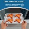 Onader Edelstahl Mini Backblech mit Abkühlgitter Set 23,7x17,7x2,5cm Bild 5