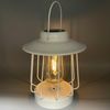 Coen Bakker Deco BV LED Solarleuchte, Lichtsensor, LED, warmweiß, Laterne weiß Metall Retro-Optik 16x18 cm Bild 3