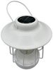 Coen Bakker Deco BV LED Solarleuchte, Lichtsensor, LED, warmweiß, Laterne weiß Metall Retro-Optik 16x18 cm Bild 2