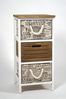 Kobolo Kommode Holzregal Regal mit 3 Schubfächern 64 cm Bild 2
