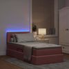 vidaXL LED-Speicherbett mit Matratze Rosa 90 x 200 cm Samt 3371312 Bild 3