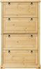 vidaXL Schuhschrank Corona 99x32x163,5 cm Massivholz Kiefer 4002787 Bild 3