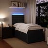 vidaXL Boxspringbett mit Matratze Schwarz 90x190 cm Samt 3294528 Bild 4