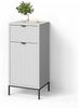 Livinity® Midischrank ATERNO, Weiß, 40 x 87 cm mit Tür und Schublade (1-St) Bild 1