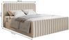 Selsey 'Saliano' Boxspringbett mit Bettkasten, Topper und Samtbezug, Olivgrün, 180x200 cm Bild 5