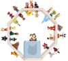 Todeco Tonie-Regal für Toniebox Hörfiguren, Magnetische Aufbewahrung für 60-70 Tonie, Wandregal und Schreibtischregal, Kinderregal für Mädchen & Jungen, Kleines Achteck Bild 2