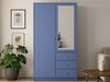Beautysofa Kleiderschrank mit Spiegel und 3 Schubladen (Zur Auswahl: zweitürig, dreitürig oder viertürig, verschiedene Farben) Höhe 200 cm Bild 5